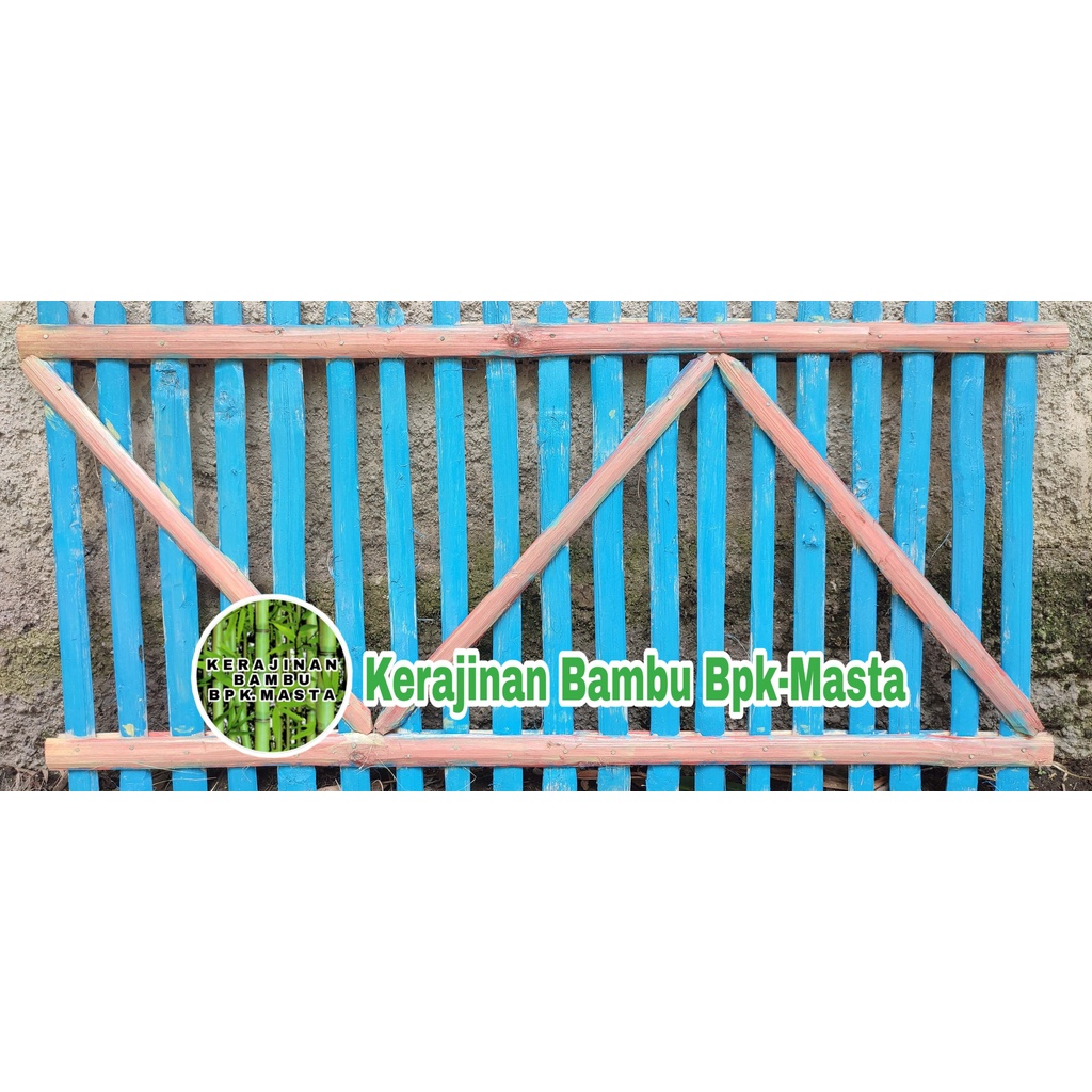 Jual Pagar Bambu Pagar Tanaman Pagar Rumah Pagar Hiasan Motif Warna