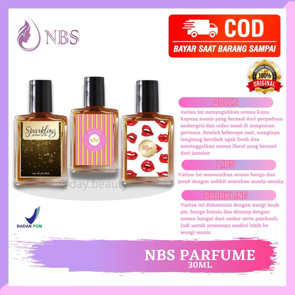 Jual PARFUM NBS Original Bpom Eau De Parfum Non Alkohol Halal Tahan