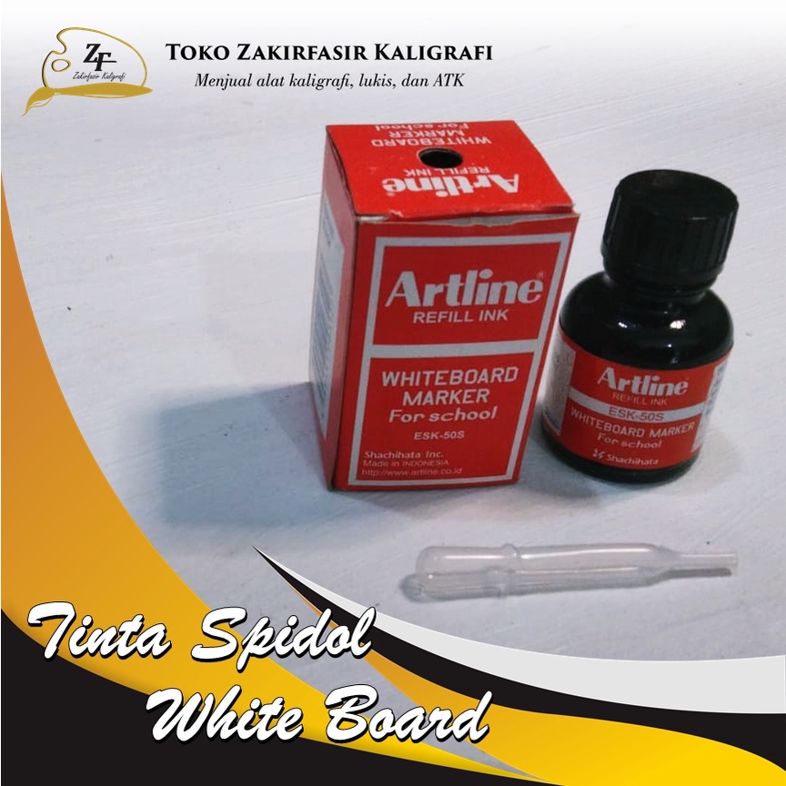 Jual TINTA SPIDOL ARTLINE REFILL SPIDOL ARTLINE WHITEBOARD ESK 50S