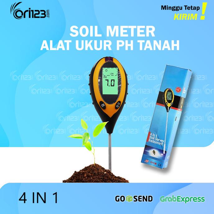 Jual Digital Soil Analyzer Tester Meter Alat Ukur PH Tanah 4 In 1