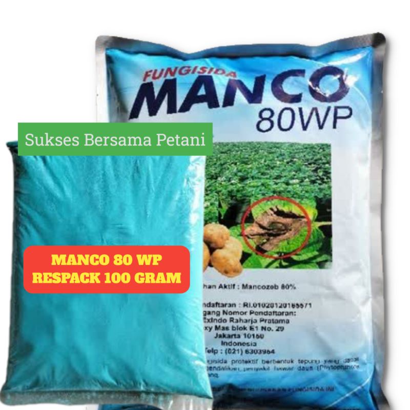 Jual Fungisida Kontak Dan Sistemik MANCO 80WP 100 Gram Respack Pembasmi