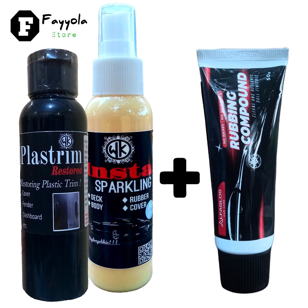 Jual Paket Rubbing Compound Plastrim Restored Insta Sparkling