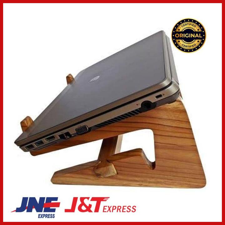 Jual Wood Laptop Stand Meja Laptop Kayu Mini Note Book Stand Portable