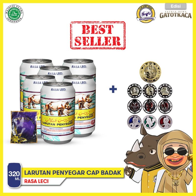 Jual LARUTAN PENYEGAR CAP BADAK LECI DUS KARTON ISI 24 KALENG 320ML