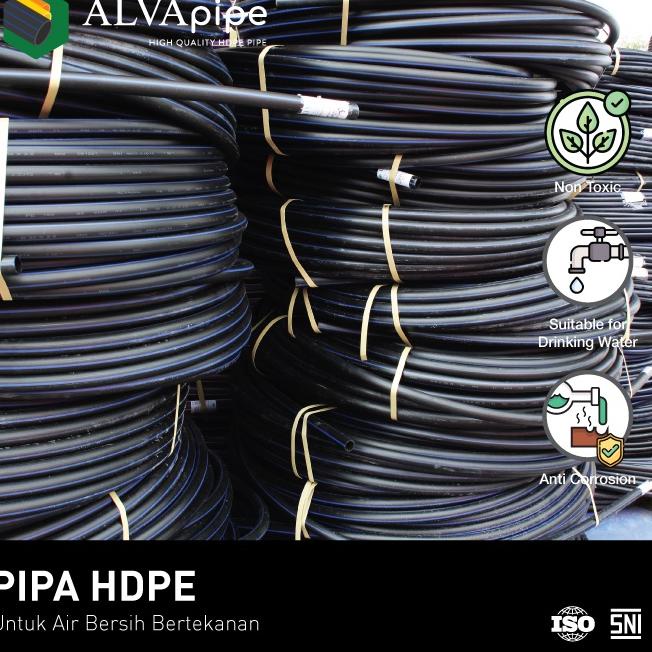 Jual Pipa Hdpe Inch Mm Pn Sdr Ecer Per Meter Per Roll