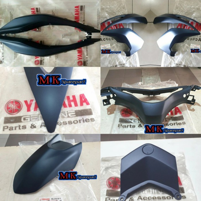 Jual Paket Full Body Halus Aerox Biru Doff Original Yamaha Shopee