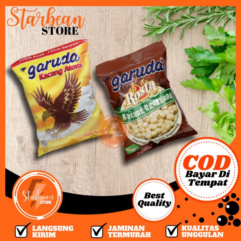 Jual Garuda Kacang Atom Pedas Original Rosta Wagyu Kemasan Besar