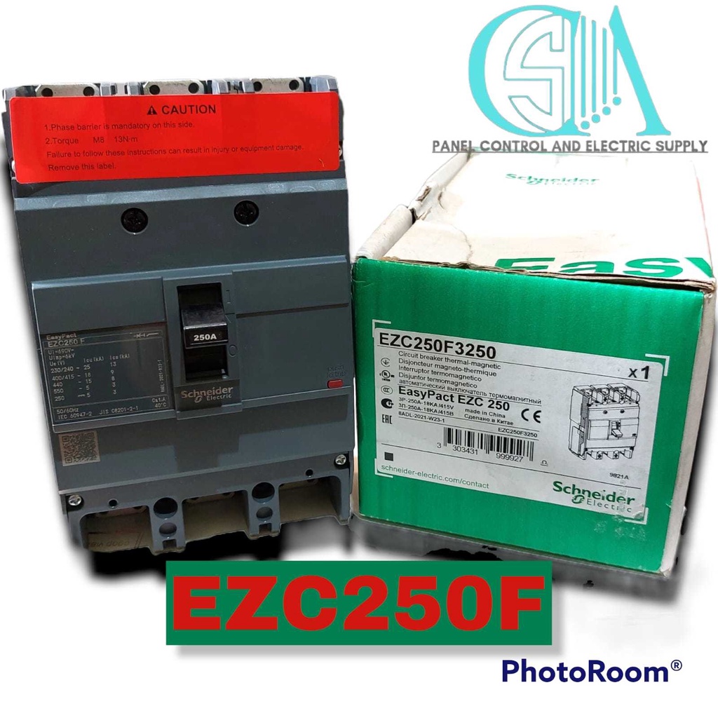 Jual MCCB NFB Breaker EZC250F EZC 250 F 250A 3P Schneider ORIGINAL