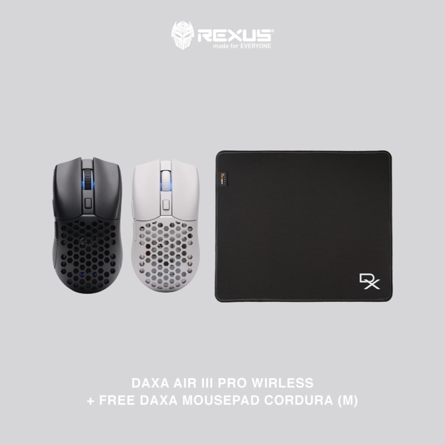 Jual Rexus Daxa Air Iii Pro Wireless Rgb Ultra Lightweight Gaming Mouse