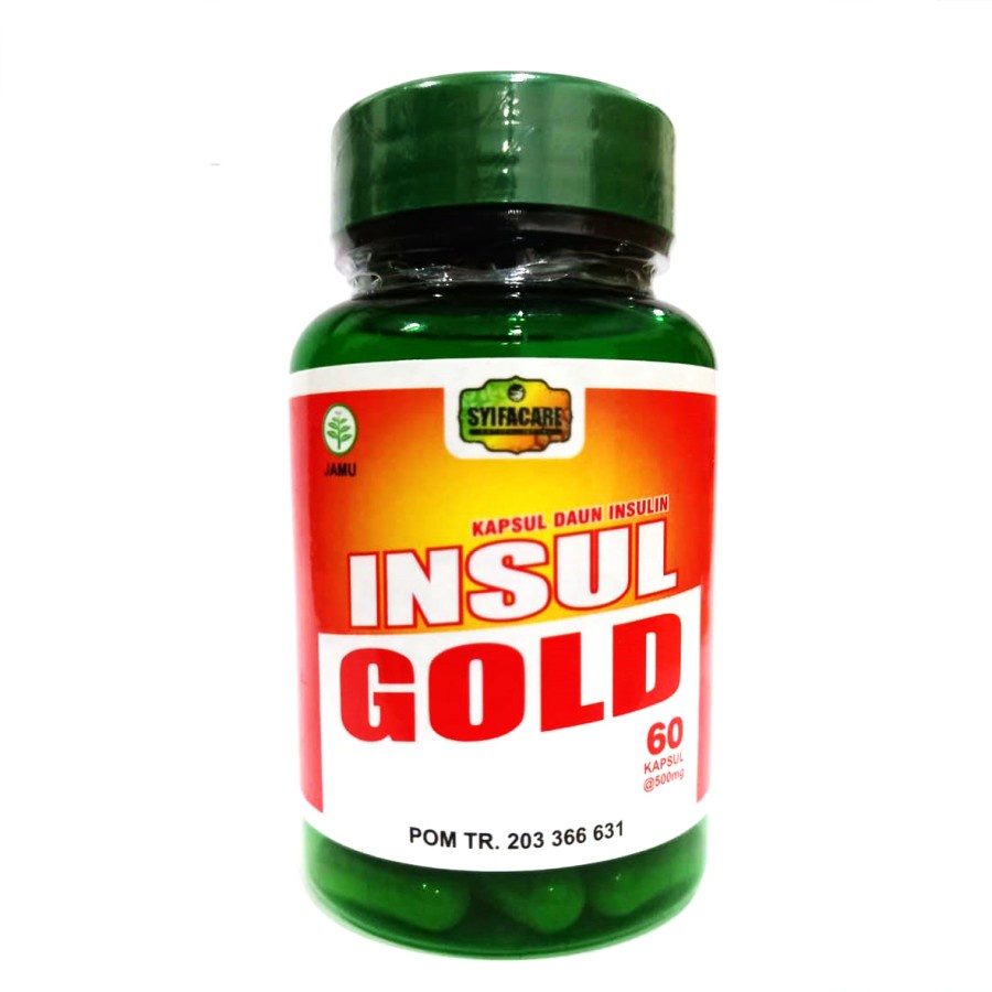 Jual Kapsul Daun Insulin Insulgold Obat Herbal Gula Darah Diabet