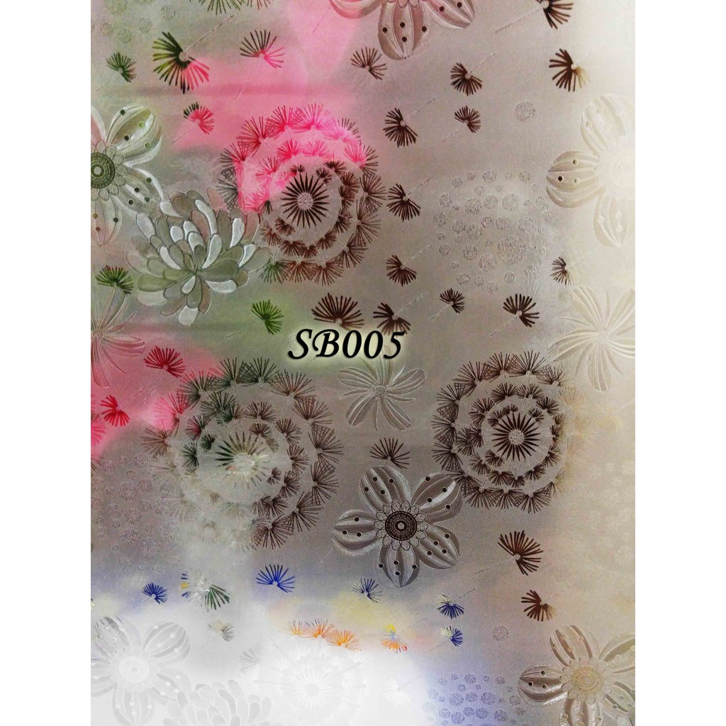 Jual METH SB005 FLOWER N PANDORA SANDBLAST STICKER KACA KACA FILM 45CM