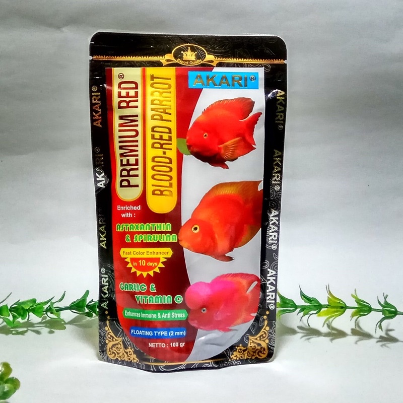 Jual Akari Premium Red Blood Red Parrot Gr Ukuran Mm Pelet Ikan