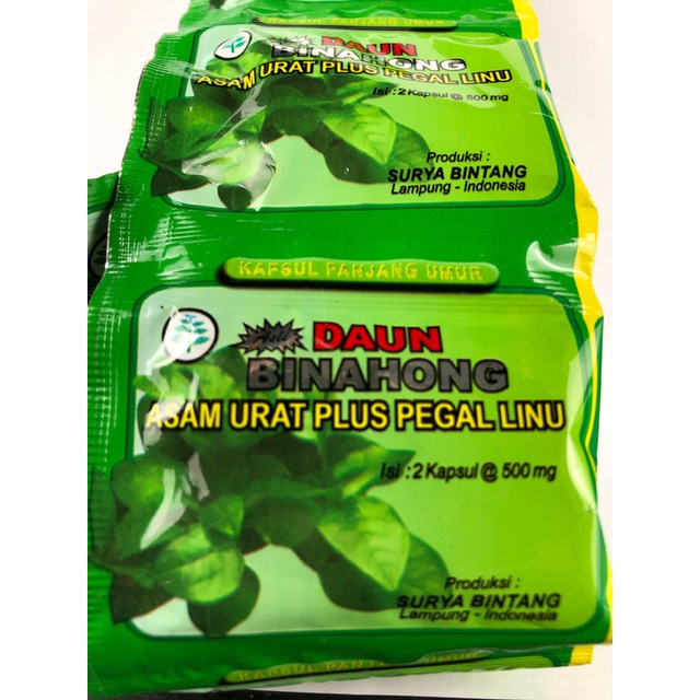 Jual Kapsul Daun Binahong Obat Herbal Daun Binahong Original Shopee