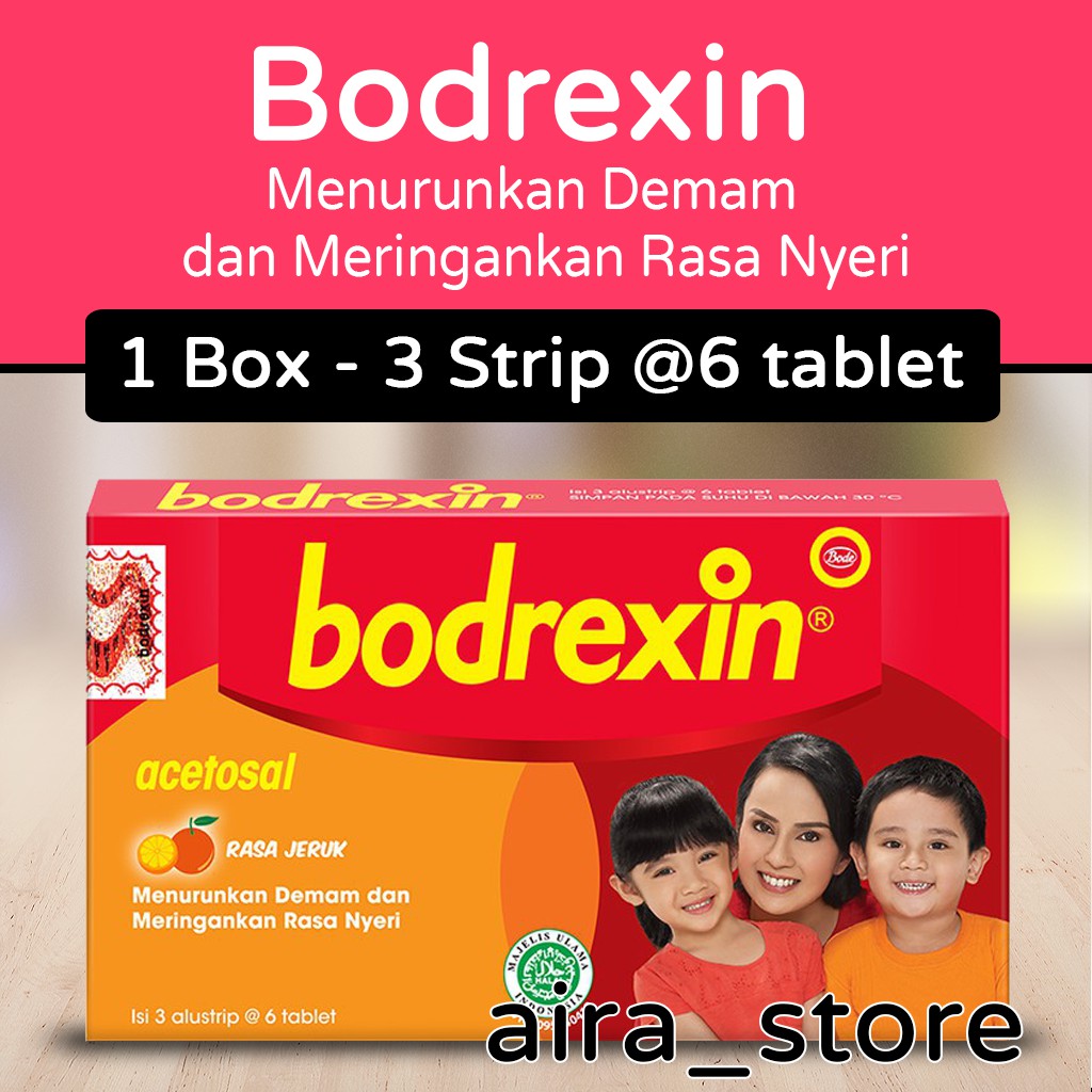 Jual Bodrexin 1 Box 3 Strip 6 Tablet Shopee Indonesia