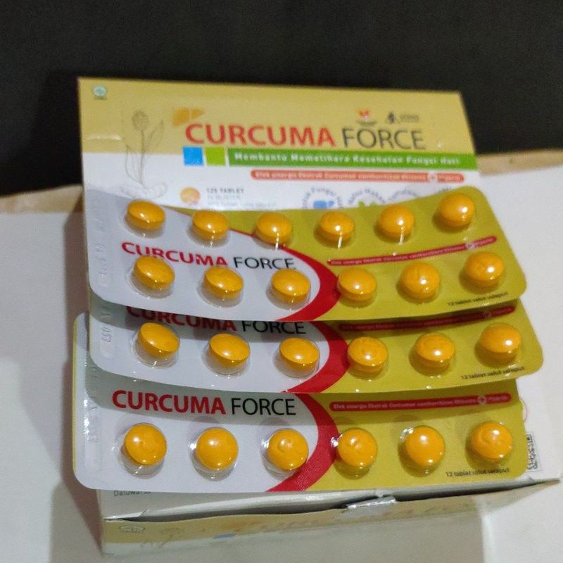 Jual Curcuma Force Harga Paket Blister Strip Tablet Per