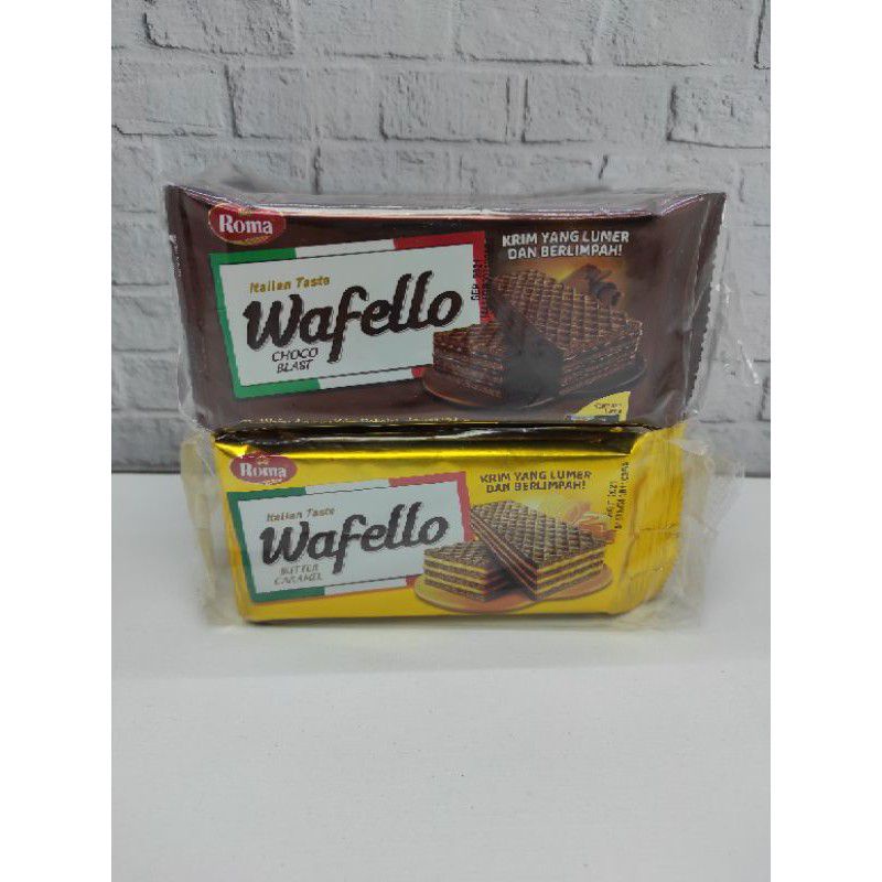 Jual Wafello Choco Blast Butter Caramel Wafer Wafello 21GR 10 Pcs