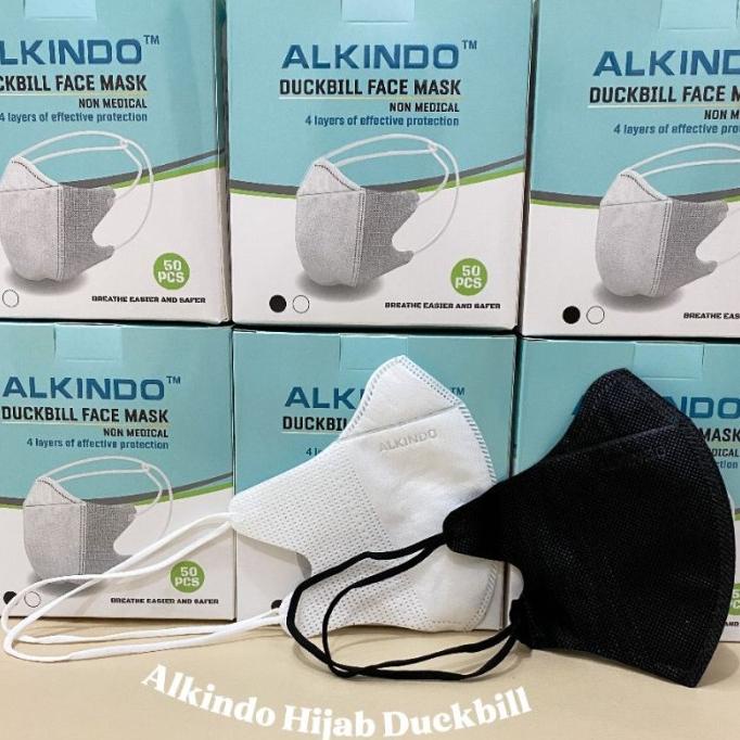 Jual Alkindo Hijab Duckbill Ply Dewasa Isi Pcs Masker Box Medis