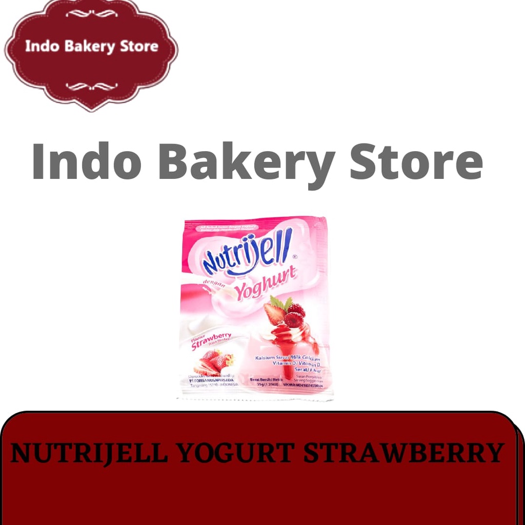 Jual NUTRIJELL YOGURT STRAWBERRY AND BLACKCURRANT AGAR AGAR NUTRIJELL