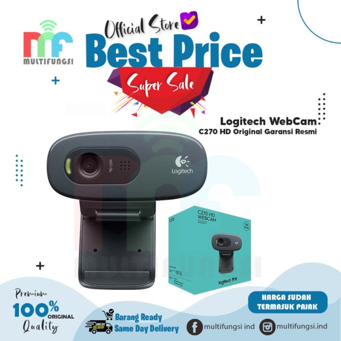 Jual Logitech Webcam C Hd Original Garansi Resmi Shopee Indonesia