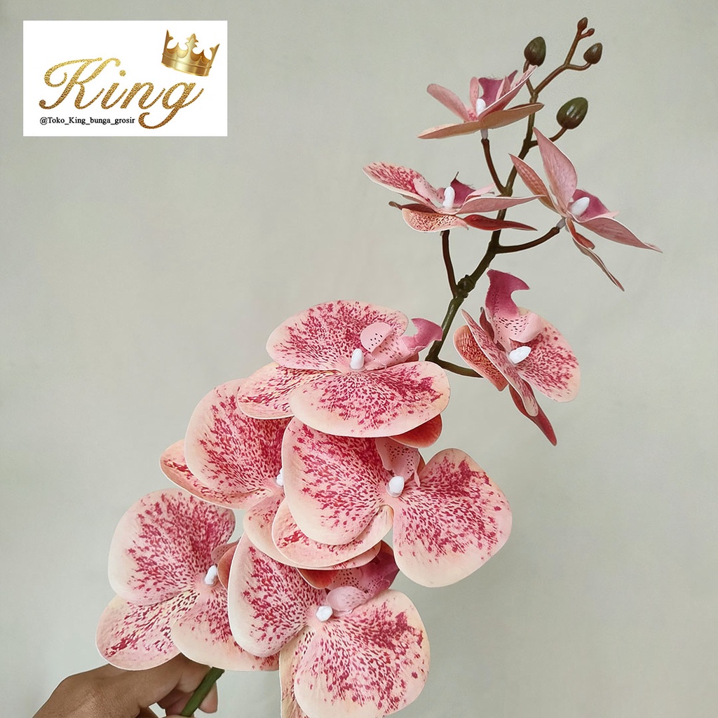 Jual Artificial Flower Real Touch Large Orchids Latex Bunga Tanaman