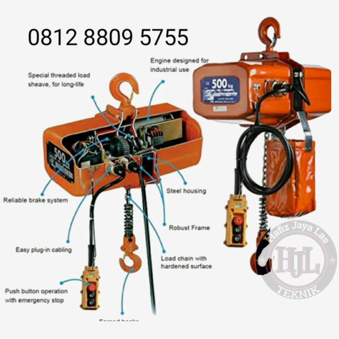 Jual Electric Chain Hoist Nitchi Ton X Meter Type Ec Original