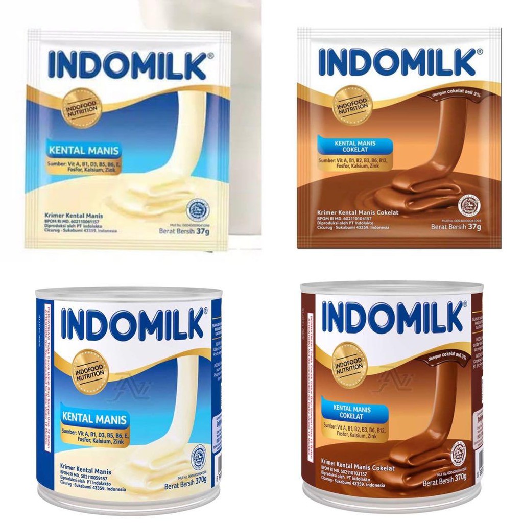 Jual Indomilk Susu Kental Manis 370g SKM Kemasan Kaleng Shopee