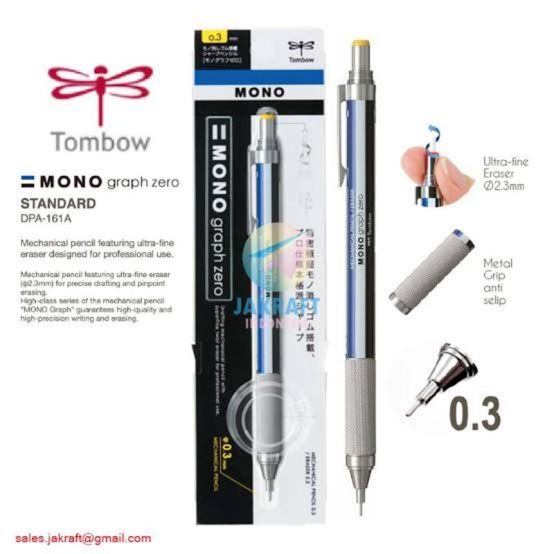 Jual TOMBOW MONOGRAPH MONO GRAPH ZERO 0 3 MECHANICAL PENCIL PENSIL