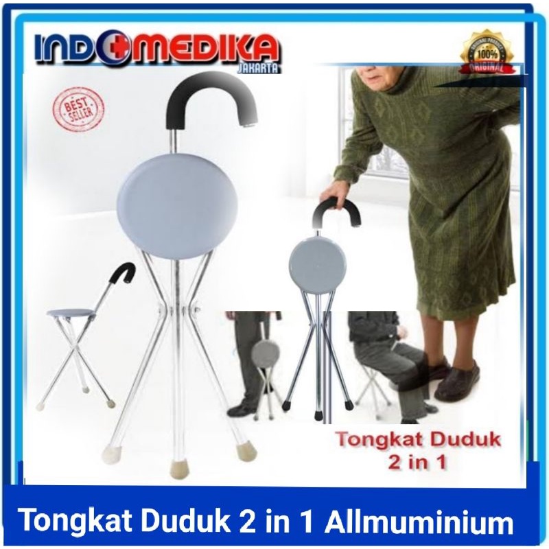 Jual Tongkat Duduk In Tongkat Kursi Lipat Tongkat Alat Bantu