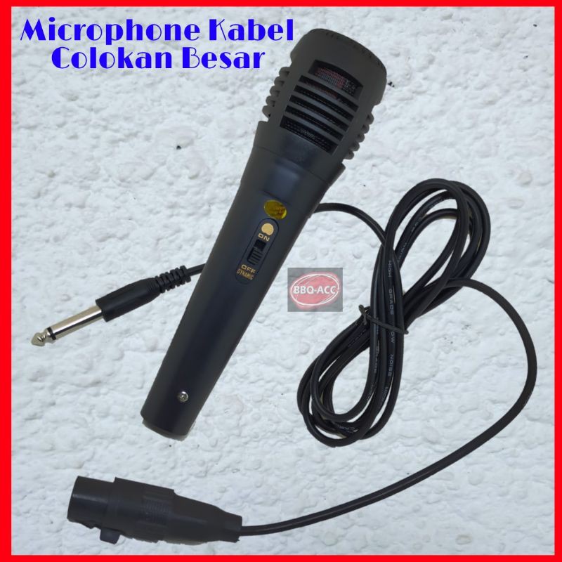 Jual Microfon Mic Kabel Jack Colokan Besar Microphone Mikrofon Karaoke