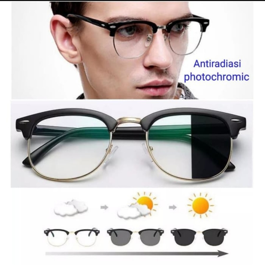 Jual Kacamata Anti Radiasi Photochromic Korea Komputer Laptop Hp Pria