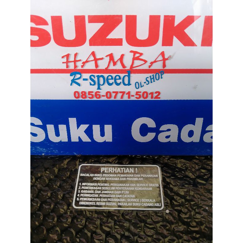 Jual Stiker Perhatian Batok Belakang Suzuki Rc Bravo Tornado Smash