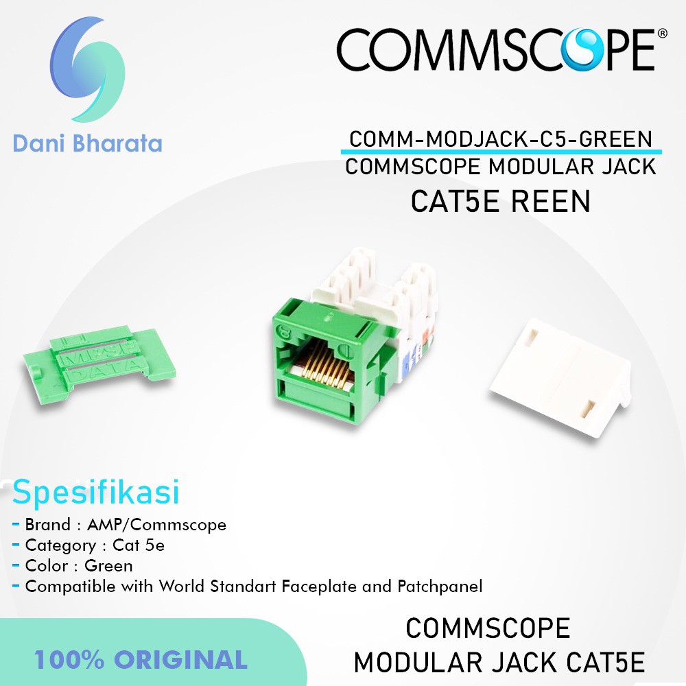 Jual Modular Jack Rj Cat E Commscope Jack Modular Cat E Ftp Utp