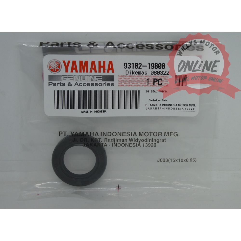 Jual Sil Seal Krek As Kruk As Mio Kanan Original Yamaha 93102 19800