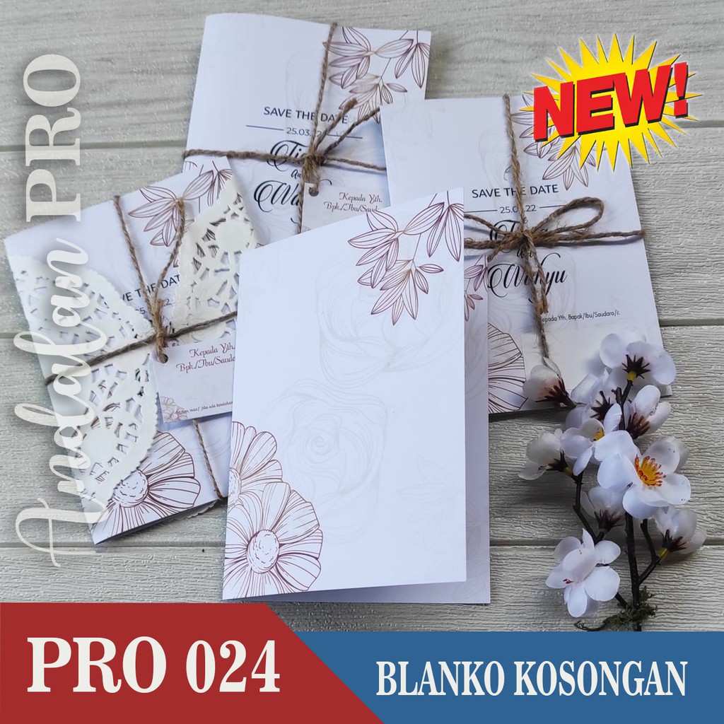 Jual Pro 024 Blanko Kosong Blanko Undangan Pernikahan Ngunduh Mantu