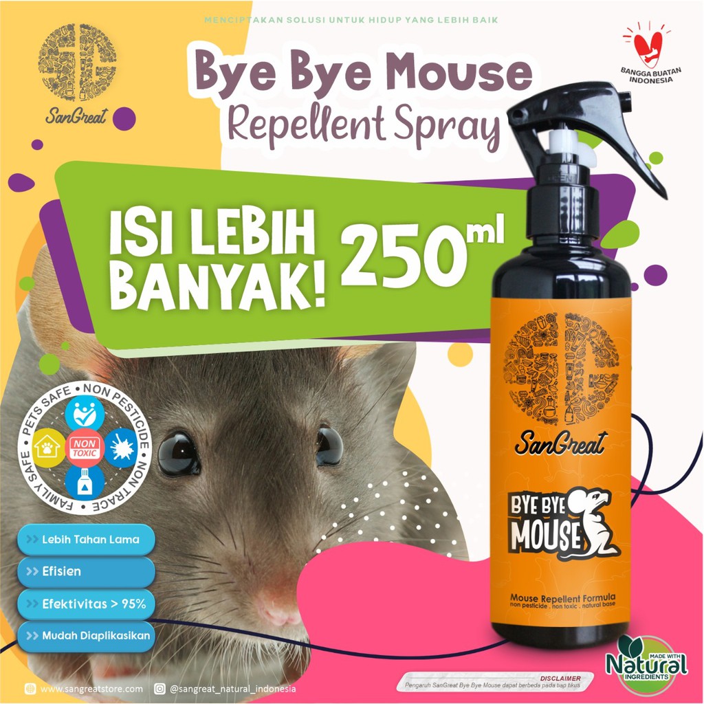 Jual Cairan Pengusir Tikus Obat Tikus Alami Gel 100gr Dan Spray 100ml