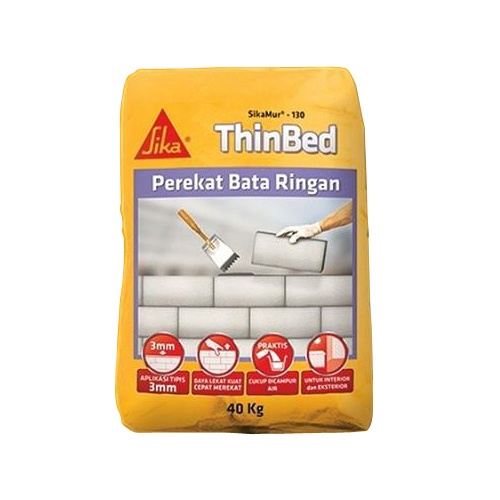 Jual SEMEN PEREKAT BATA RINGAN SIKAMUR 130 THINBED 40 KG Shopee