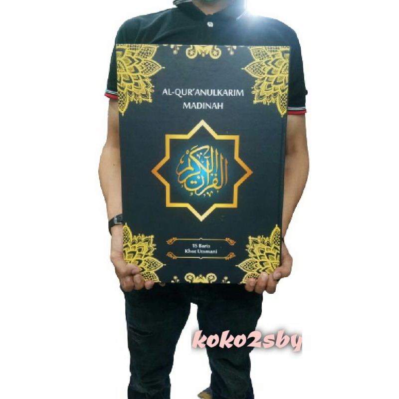 Jual Alquran Madinah Super Jumbo Ukuran A Khot Ustmani Baris Nur