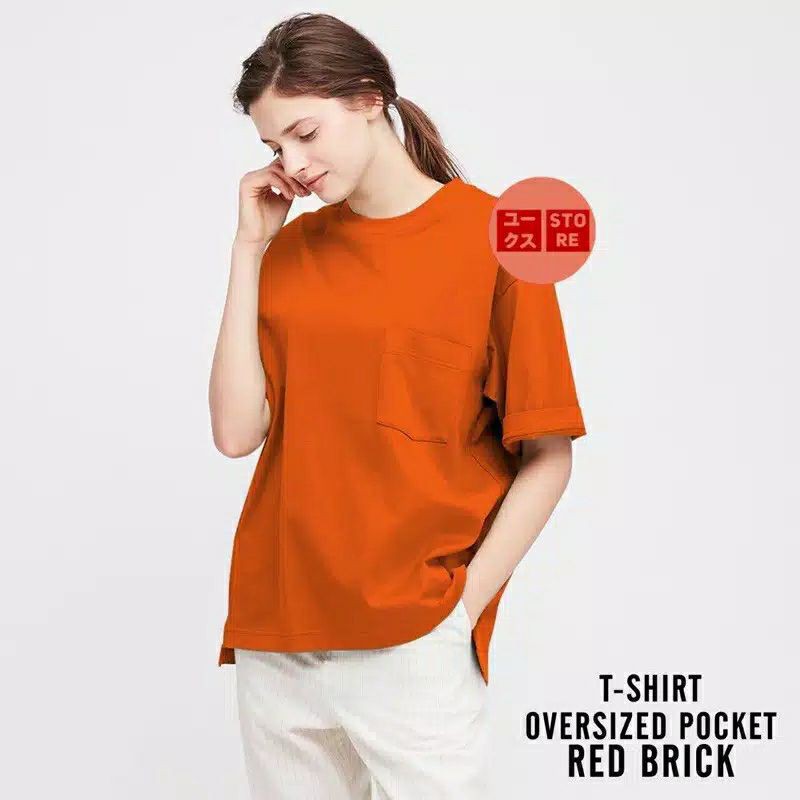 Jual Kaos Polos Oversize Pocket Unisex Kaos Polos Oversize Pria