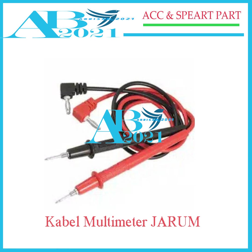 Jual Kabel Multimeter JARUM Test Lead Probes Avometer Multitester Teste