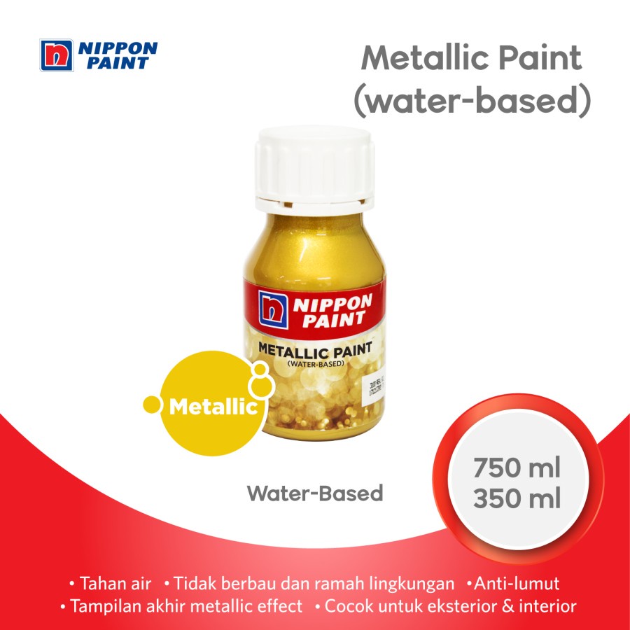 Jual NIPPON METALLIC PAINT REAL GOLD 3100 350ML CAT EMAS NIPPON PAINT