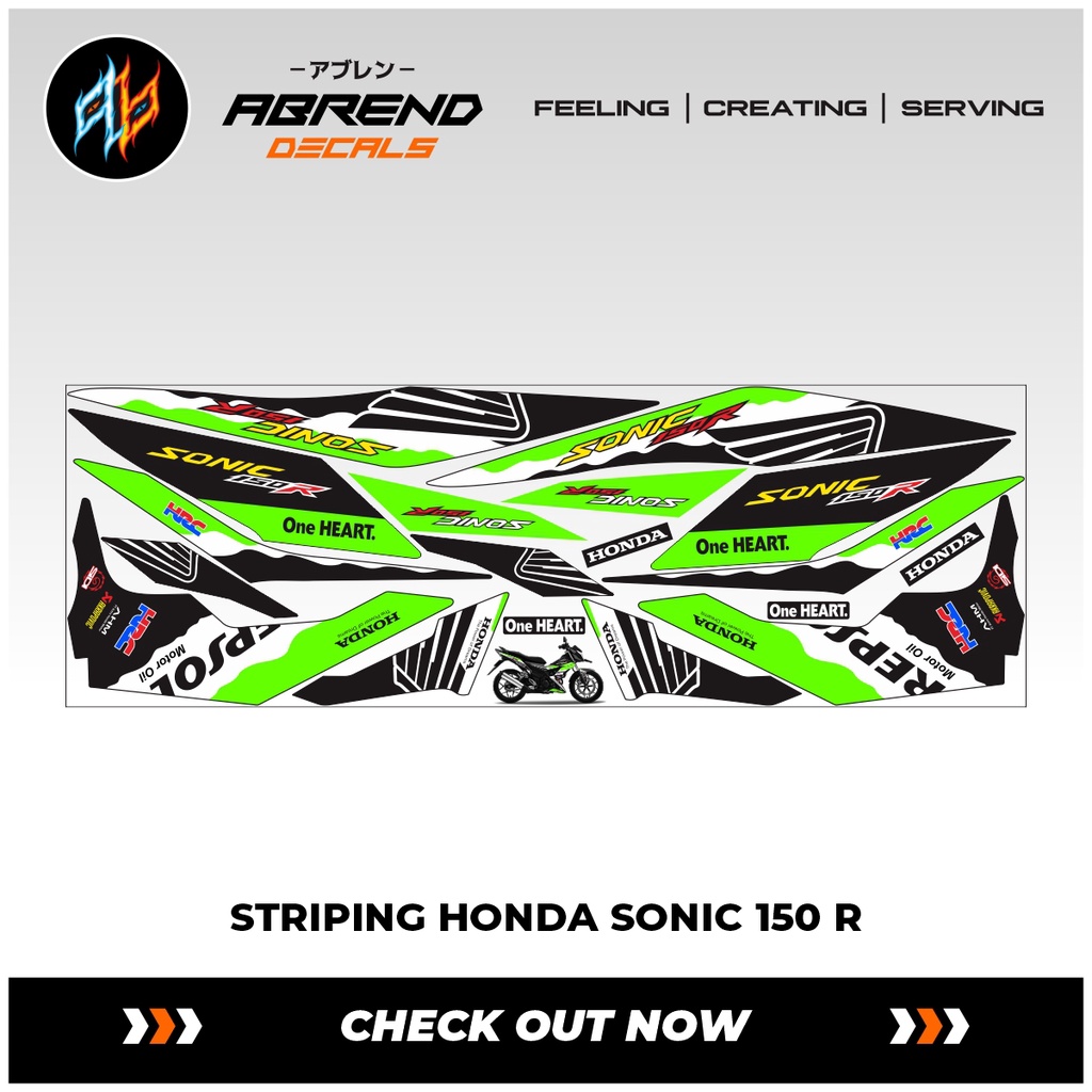 Jual Striping Honda Sonic Repsol Stiker Motor Honda Sonic 150 R