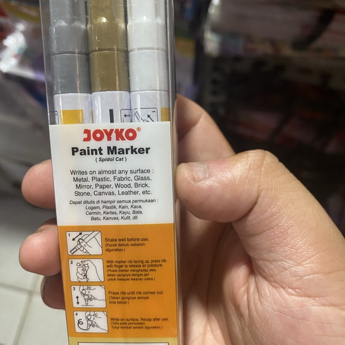 Jual Star Spidol Paint Marker Joyko Ptm Set Isi Warna Bergaransi