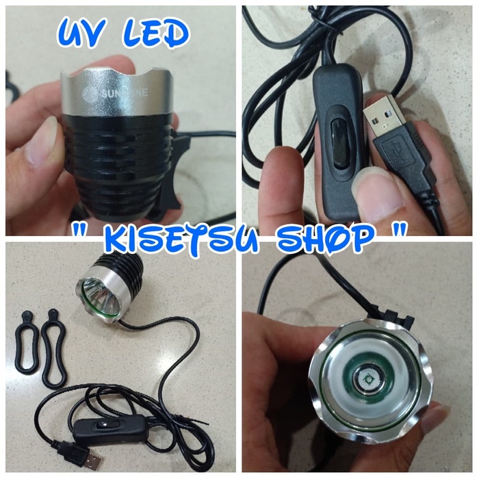 Jual Lampu LED UV UV LED Lamp Pengering Lem Loca Sunshine SS 014 USB