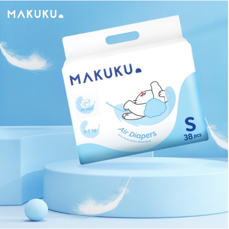 Jual Makuku Air Diapers Tape S Popok Bayi Tipis Anti Gumpal Daya