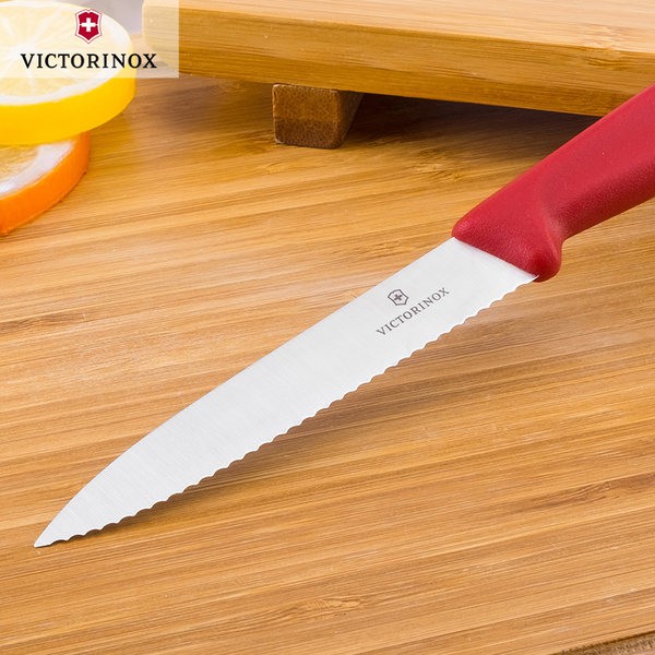 Jual Pisau Bergerigi 10CM VICTORINOX WAVY SERRATED Knife Original