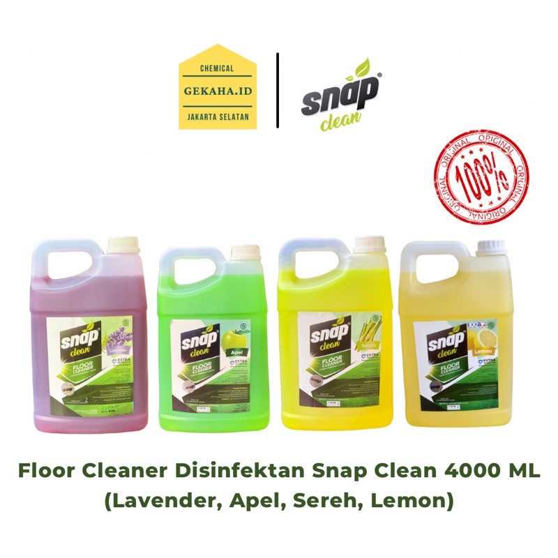 Jual Disinfektan Pembersih Lantai Floor Cleaner Snap Clean 4L