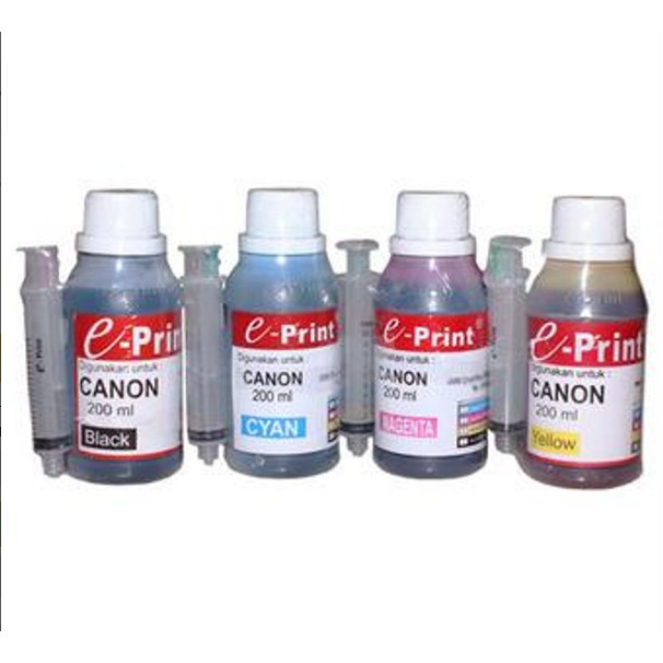 Jual Tinta Eprint Ml Untuk Canon Black Yellow Magenta Cyan Shopee