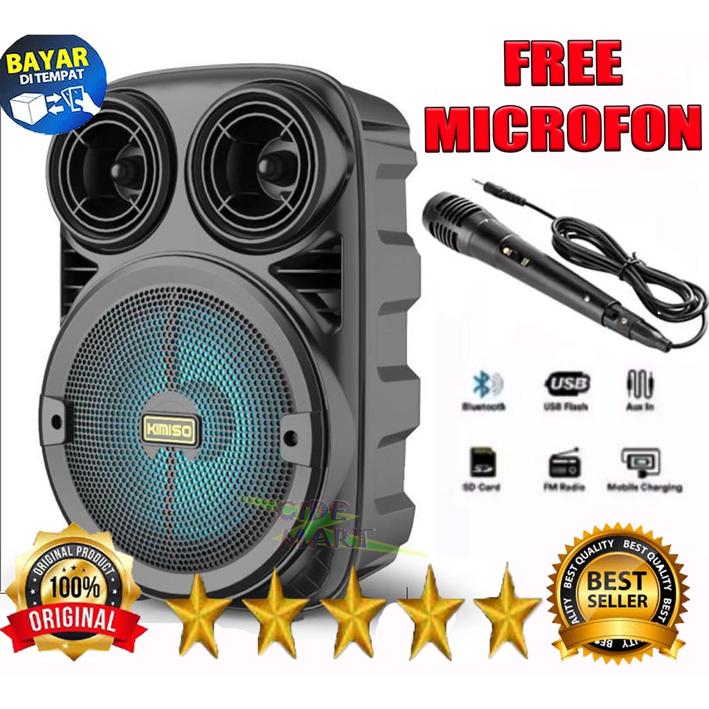 Jual UKURAN BESAR SPEAKER BLUETOOTH 3381 FREE MICROFON Speaker