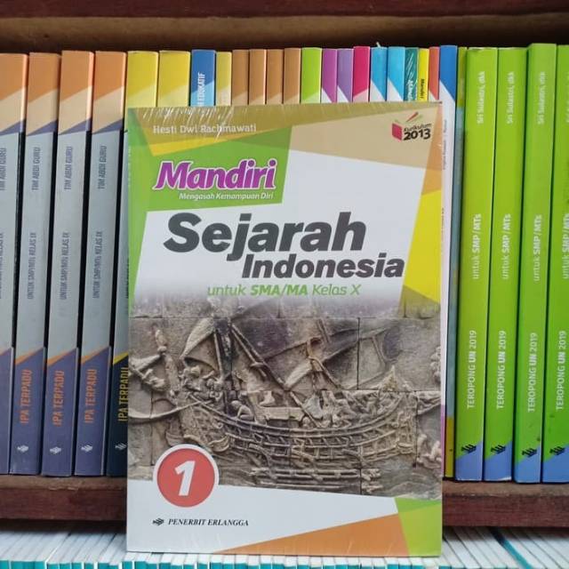 Jual Buku Mandiri Sejarah Indonesia Kelas X K13N Erlangga Shopee