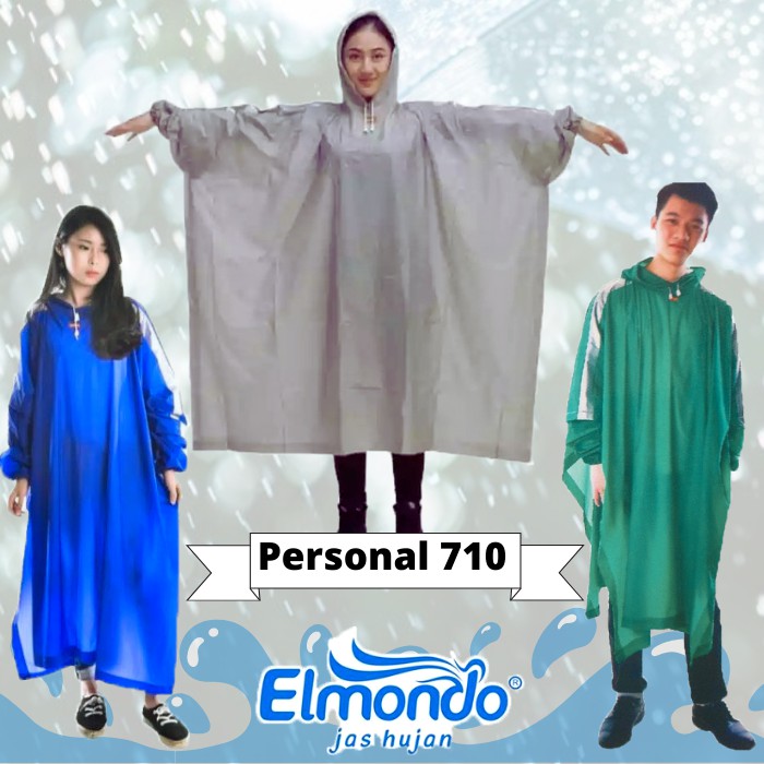 Jual Jas Hujan Poncho Ponco Lengan Personal Elmondo Jas Hujan